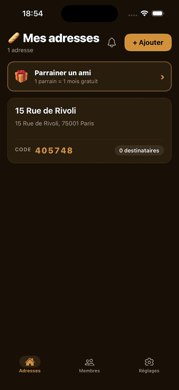Notifications push Baguette
